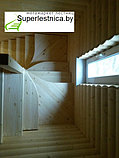 Деревянные лестницы для дачи К-033М, фото 5