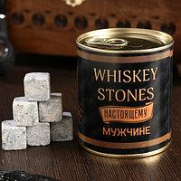 Набор камней для виски Whiskey stones. Vintage, в консервной банке, 9 шт.