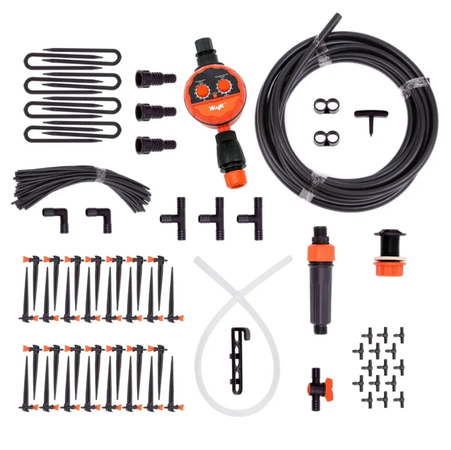 Капельный полив Жук от ёмкости с регулируемыми капельницами на 60 растений с таймером - фото 2 - id-p208753935