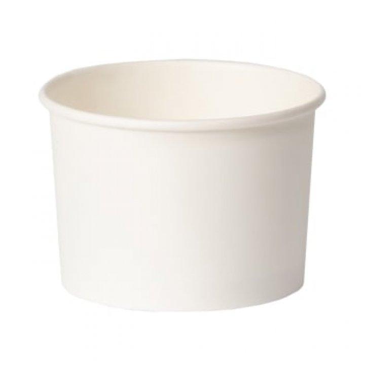 Контейнер креманка бумажная для мороженого 320мл, белая (50 шт/упак) - фото 1 - id-p208754261