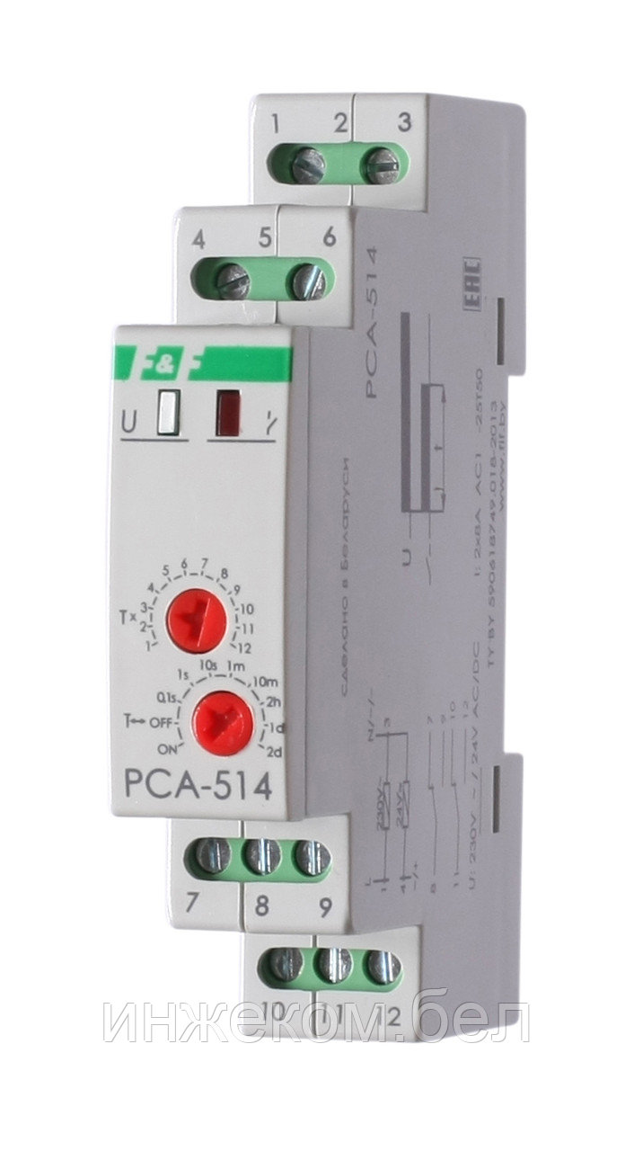 Реле времени РСA-514 (0.1с-24ч) 10А задерж.выкл. 220В - фото 1 - id-p208756322