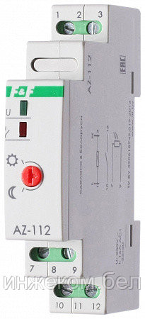 Светочувствительный автомат АZ-112  16А  IP40 Din  ФР