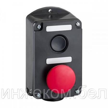 Пост кнопочный ПКЕ 212-2  красный  гриб  У3  660В  (2з+2р)  б/сальника