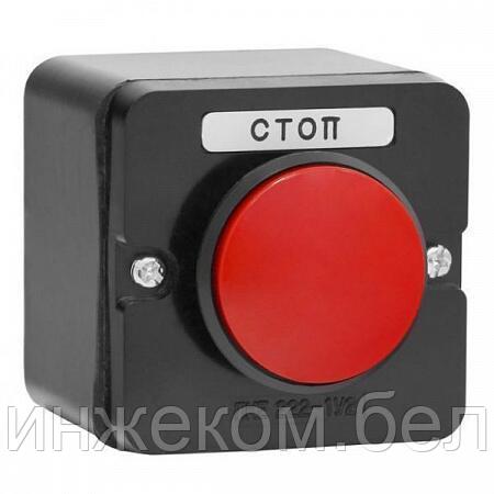 Пост кнопочный ПКЕ 222-1  красный  гриб  У2  660В  (1з+1р)  б/сальника
