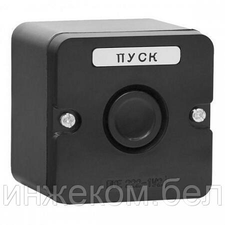 Пост кнопочный ПКЕ 222-1  черный  У2  660В  (1з+1р)  б/сальника