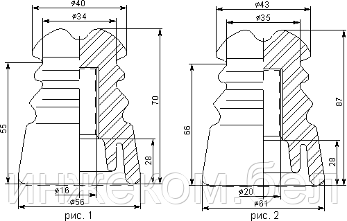 Изолятор РФО-16 - фото 2 - id-p208756112