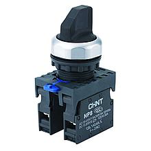 Переключатель  NP8-10X/212 черный (2 пол. с фикс.)  IP65 CHINT