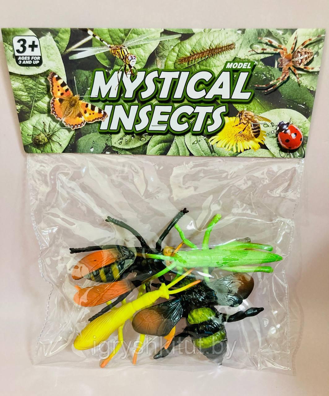 Набор игрушечных насекомых, 4 шт