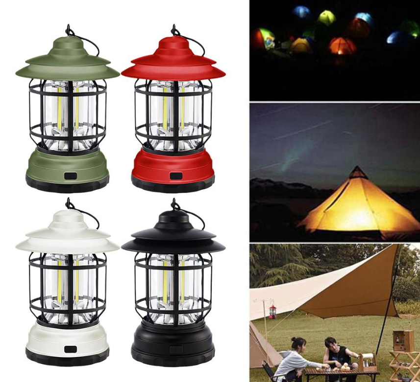 Многофункциональный подвесной походный фонарь в стиле ретро Camping Lamp - фото 2 - id-p208757288