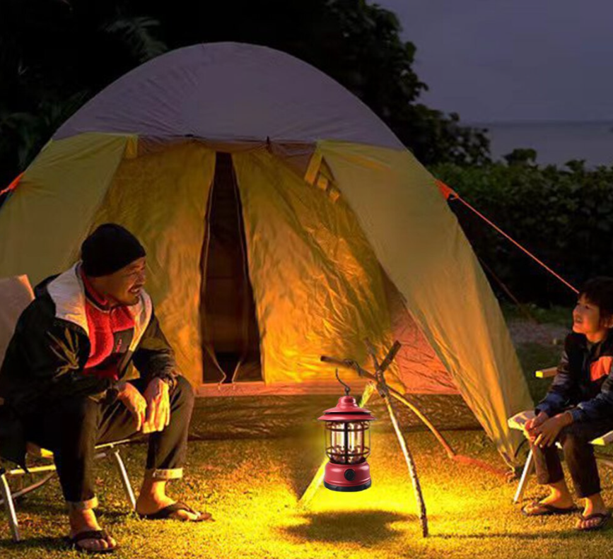 Многофункциональный подвесной походный фонарь в стиле ретро Camping Lamp - фото 8 - id-p208757288