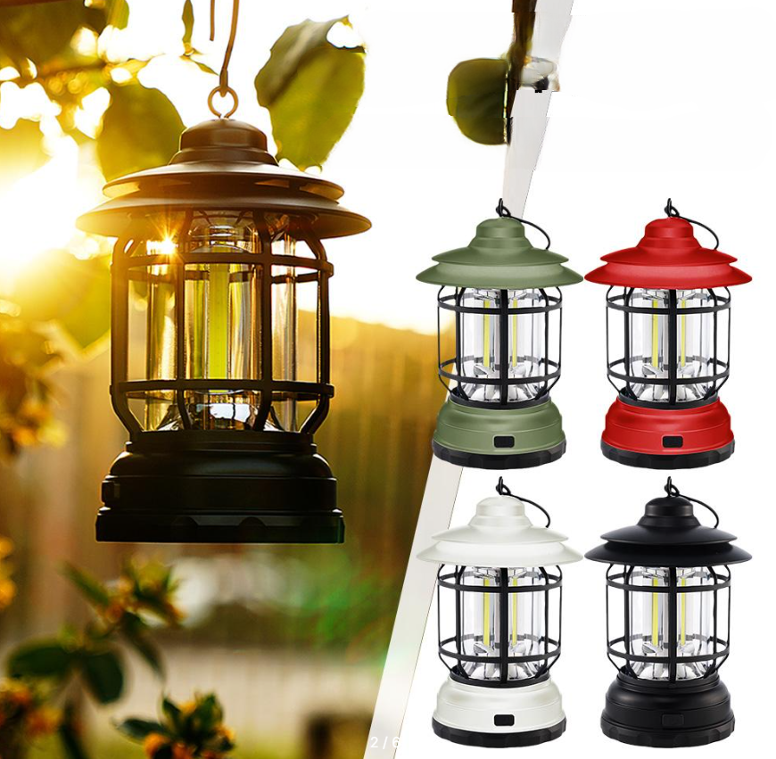 Многофункциональный подвесной походный фонарь в стиле ретро Camping Lamp - фото 4 - id-p208757301