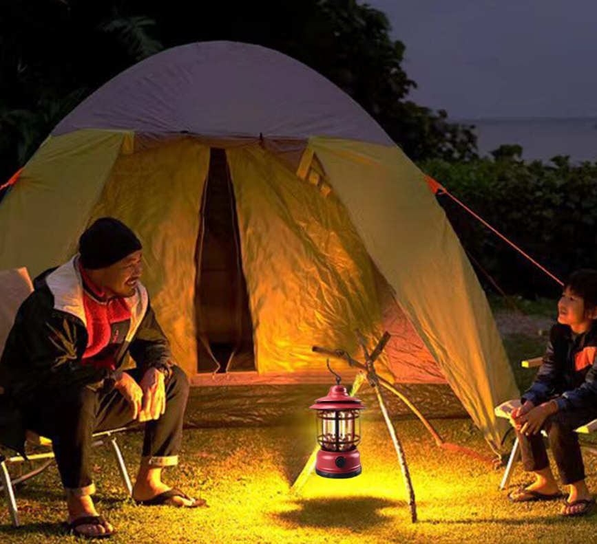 Многофункциональный подвесной походный фонарь в стиле ретро Camping Lamp - фото 9 - id-p208757301