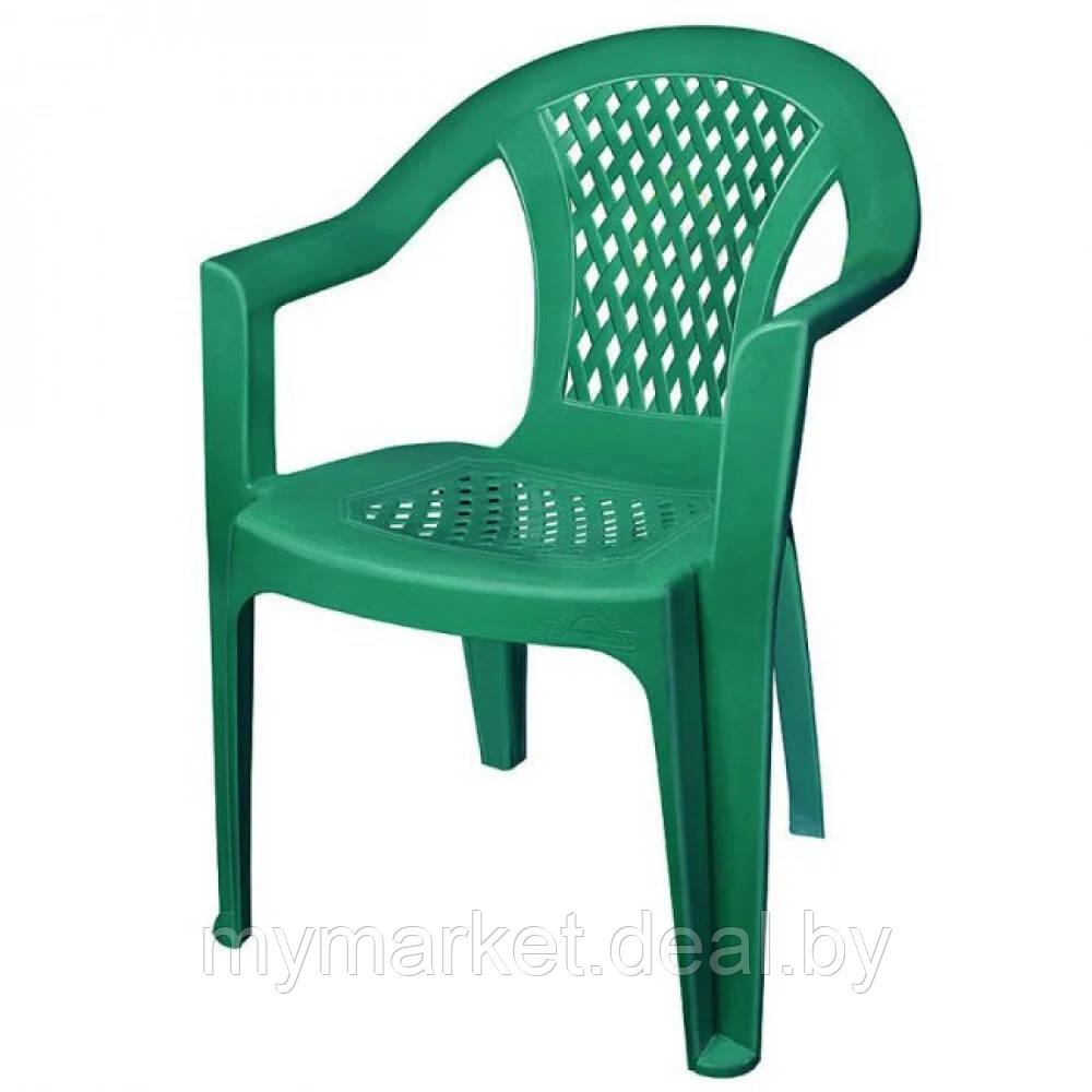 Кресло пластиковое садовое Зелёное ЭльфПласт elf-042 - фото 1 - id-p208763491
