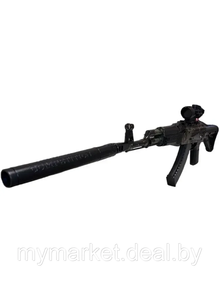 Штурмовая винтовка АК-74 на орбизе с оптическим прицелом / детский автомат с аккумулятором - фото 4 - id-p208763501