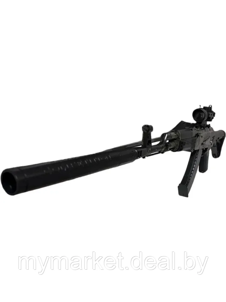 Штурмовая винтовка АК-74 на орбизе с оптическим прицелом / детский автомат с аккумулятором - фото 8 - id-p208763501