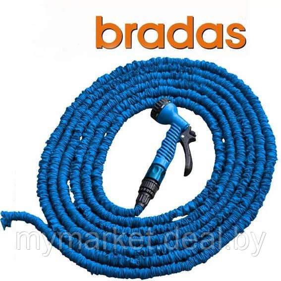 Шланг для полива растягивающийся BRADAS TRICK HOSE 15 - 45 м с пульверизатором / Поливочные шланги - фото 3 - id-p208763505