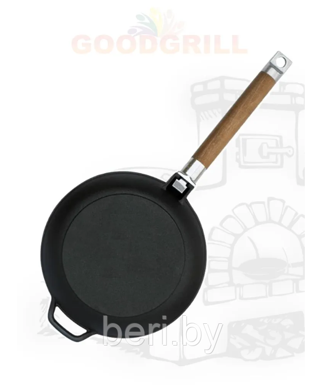 G0120 Сковорода Good Grill, чугунная, со съемной ручкой - фото 4 - id-p208461942