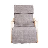 Кресло-качалка SMART, ткань, серый, фото 4