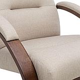 Кресло Leset Милано, Орех текстура, ткань Малмо 05 (бежевый), фото 6