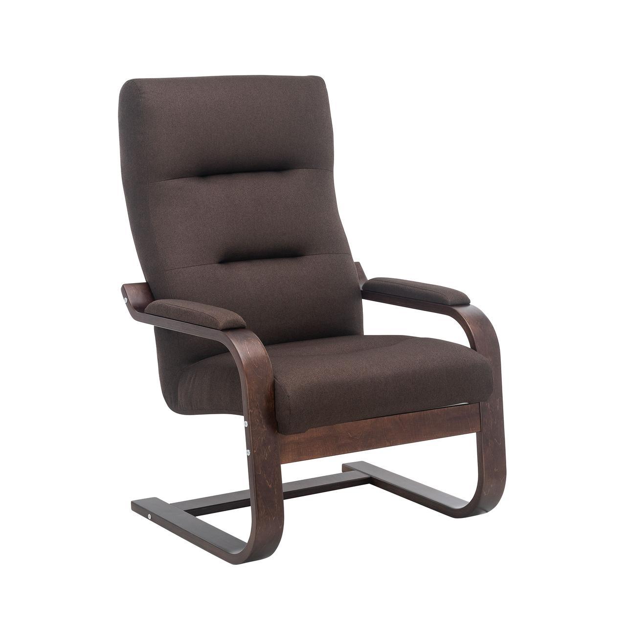 Кресло Leset Оскар, Орех текстура, ткань Малмо 28 (коричневый) - фото 1 - id-p208766023