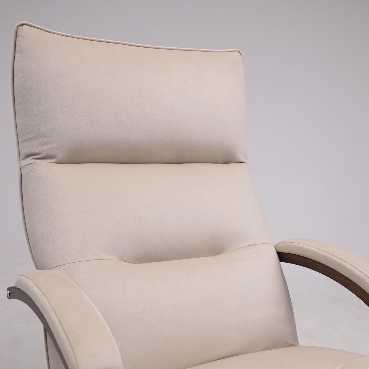 Кресло-качалка Leset Морено (Орех текстура, бежевый велюр V 18) - фото 8 - id-p208766847