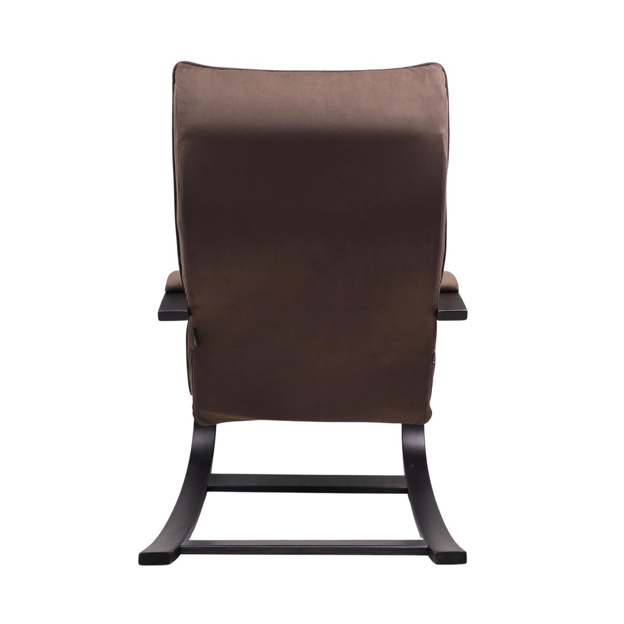 Кресло-качалка Leset Морено (Венге текстура, коричневый велюр V 23) - фото 6 - id-p208766922