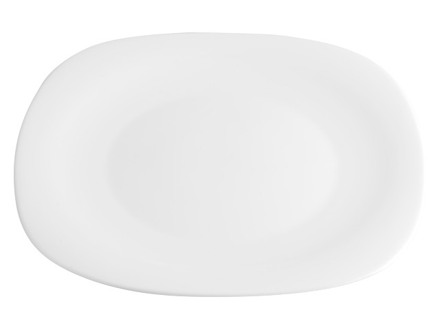 Тарелка обеденная стеклокерамическая, 278 мм, квадратная, серия QUADRO (Квадро), DIVA LA OPALA (Quadra