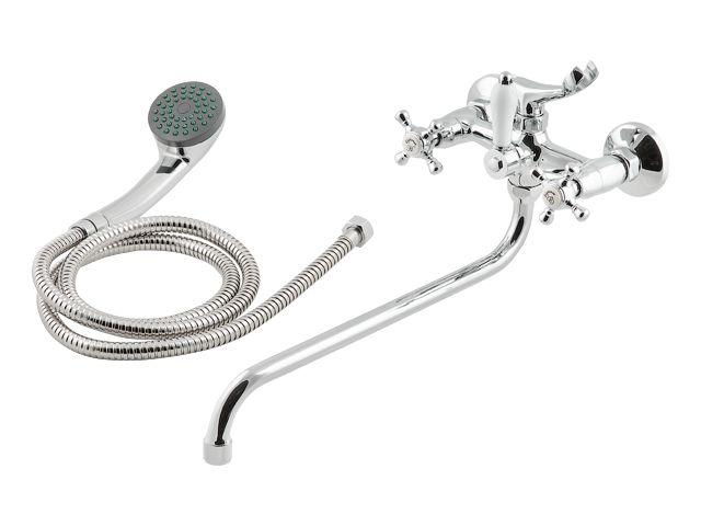 Смеситель для ванны (Lt) вентильный, серия QNM AV Engineering (С длинным изливом)