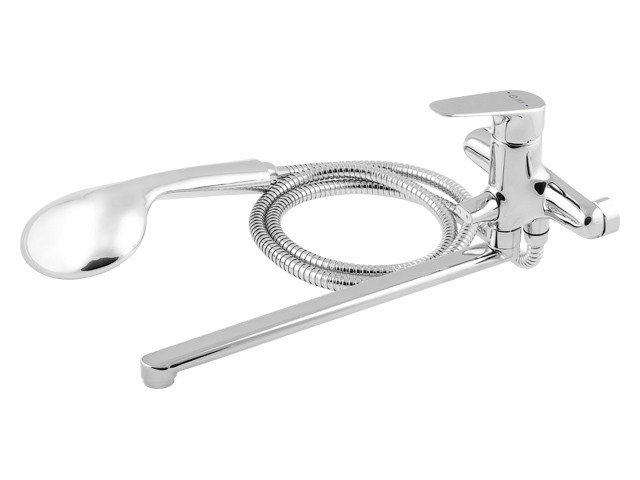 Смеситель для ванны (Lt) D35, серия CON AV Engineering (Поворотный излив, длина 27 см, эксцентриков нет)