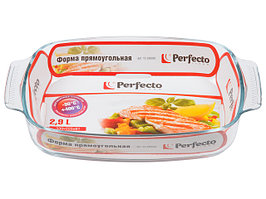 Форма из жаропрочного стекла, 2.9 л, прямоугольная, 339х225х61 мм, PERFECTO LINEA (339х225х61 см)