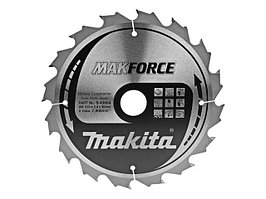 Диск пильный 210х30 мм 16 зуб. по дереву MAKFORCE MAKITA ( твердоспл. зуб)