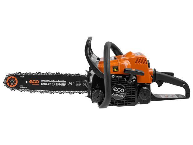 Бензопила ECO CSP-151 шина 35 см (14"), 3/8" LP, 1.3 мм, 50 зв. (1.50 кВт, 2.0 л.с., 31.8 см3, вес 4.9 кг)