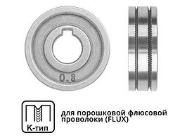 Ролик подающий ф 30/10 мм, шир. 10 мм, проволока ф 0,8-1,0 мм (K-тип) (для флюсовой (FLUX) проволоки)
