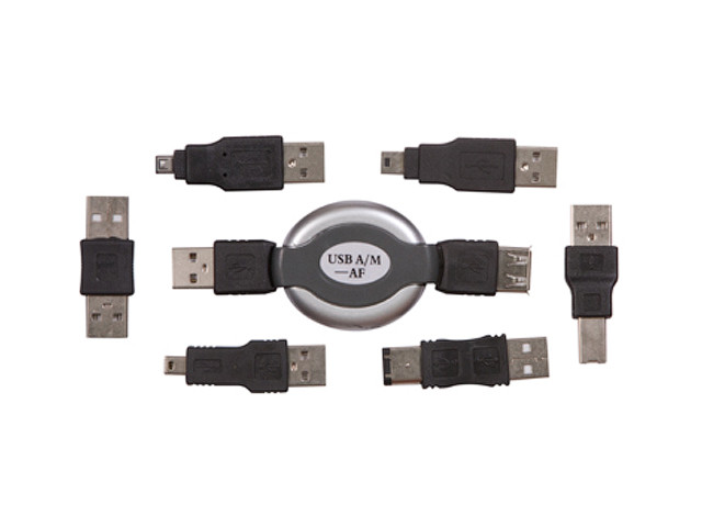 Набор USB 6 переходников + удлинитель (тип3) REXANT - фото 1 - id-p208771336