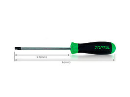 Отвертка TORX T30x125мм TOPTUL