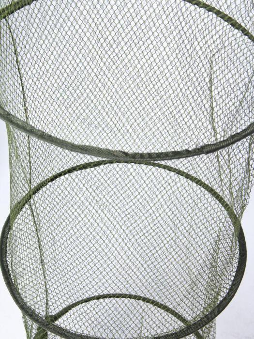Садок для рыбы капроновый рыболовный карповый прорезиненный береговой 2 метра складной - фото 7 - id-p208779455