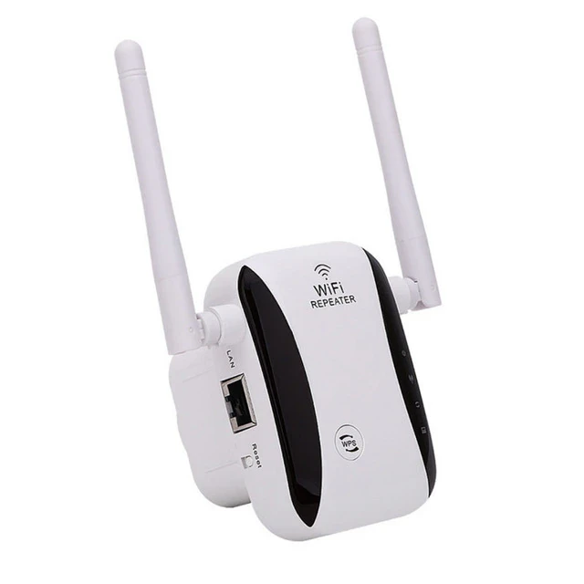Адаптер - репитер, повторитель, усилитель Wi-Fi сигнала, до 300 Мбит/с, 2 антенны, белый 556512