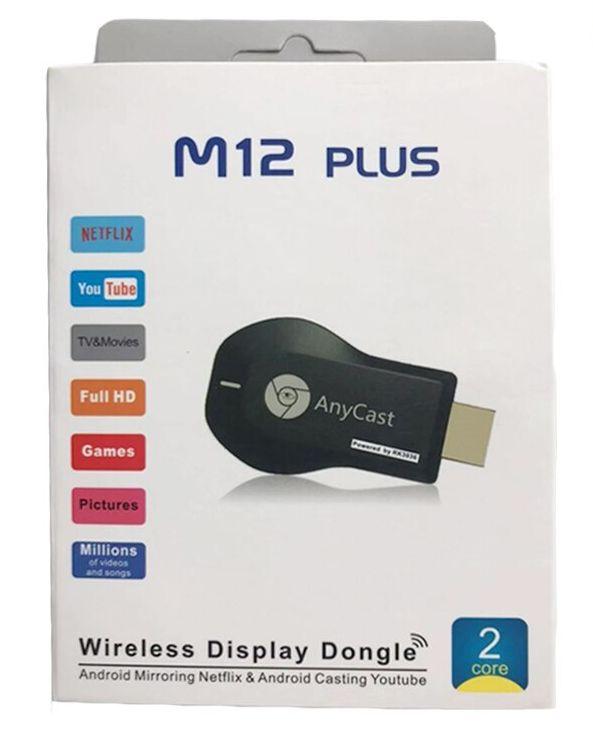 Адаптер - донгл - HDMI WiFi-приемник Anycast M12 Plus для подключения смартфона к телевизору, FullHD, - фото 2 - id-p208779542