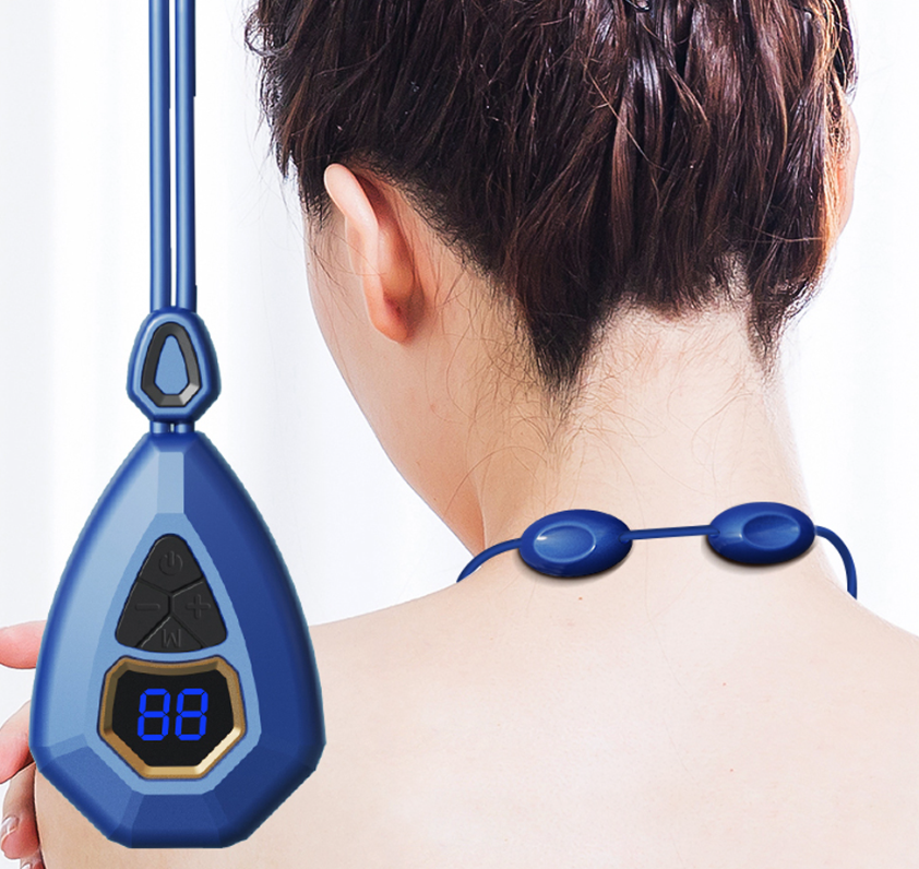 Портативный импульсный миостимулятор-массажер для тела Neck massager KS-8 (5 режимов массажа, 15 уровней - фото 4 - id-p208779894