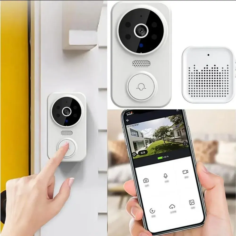 Умный беспроводной видеоглазок Mini DOORBELL Wi-Fi управление V.1.4.(датчик движения, ночное видео, - фото 2 - id-p208779899