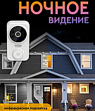 Умный беспроводной видеоглазок Mini  DOORBELL Wi-Fi управление V.1.4.(датчик движения, ночное видео,, фото 3