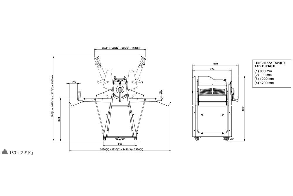 Тестораскаточная машина Rollmatic R55/10 - фото 2 - id-p208780381