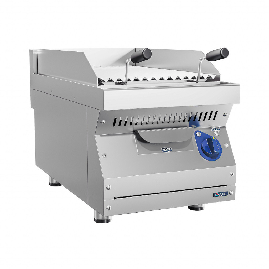 Гриль лавовый электрический Abat ЭГЛ-40/1Н-01 стальная решётка, фото 1