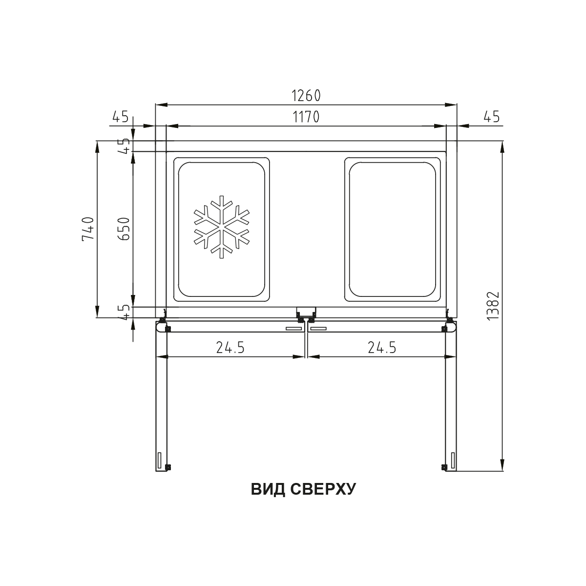 Шкаф холодильно-морозильный Turbo Air KRF45-2HP - фото 3 - id-p208781392