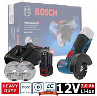 Аккумуляторная углошлифмашина BOSCH GWS 12V-76 Professional (0615990M3E) 1 акк. 2 А/ч, зарядное, картон