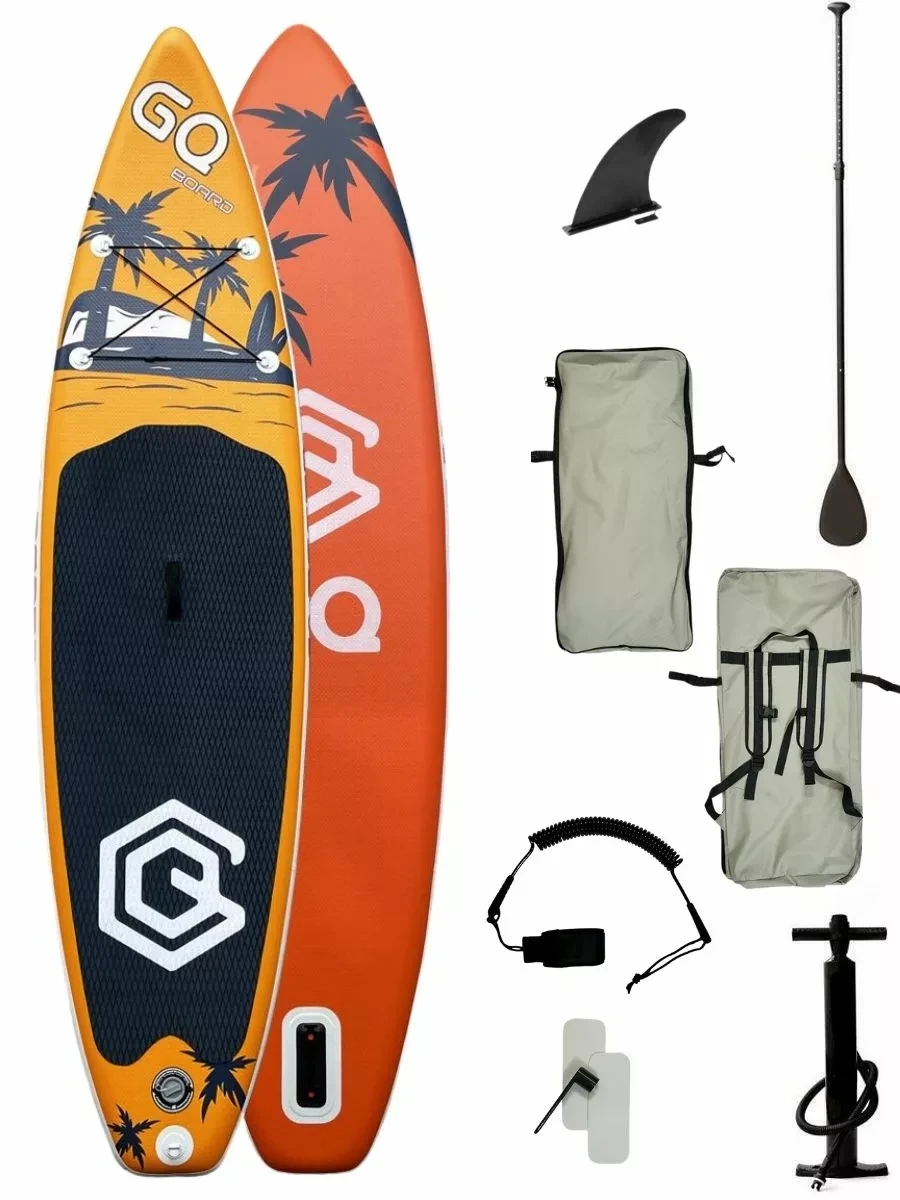 Доска SUP Board надувная (Сап Борд) GQ Coco Yellow (GQ335) 11'(335см) - фото 1 - id-p208783297