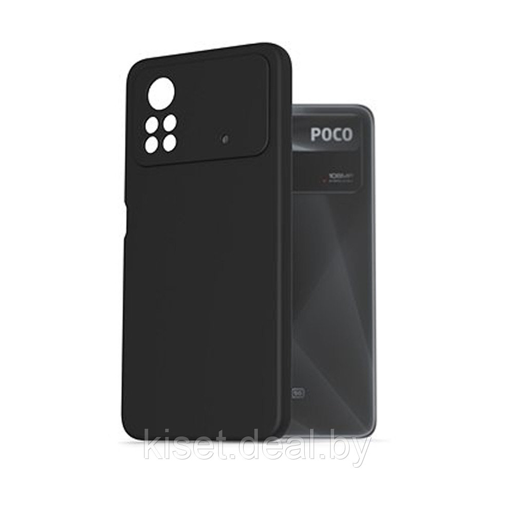 Силиконовый чехол KST SC для Xiaomi Poco X4 Pro 5G черный - фото 1 - id-p208783364