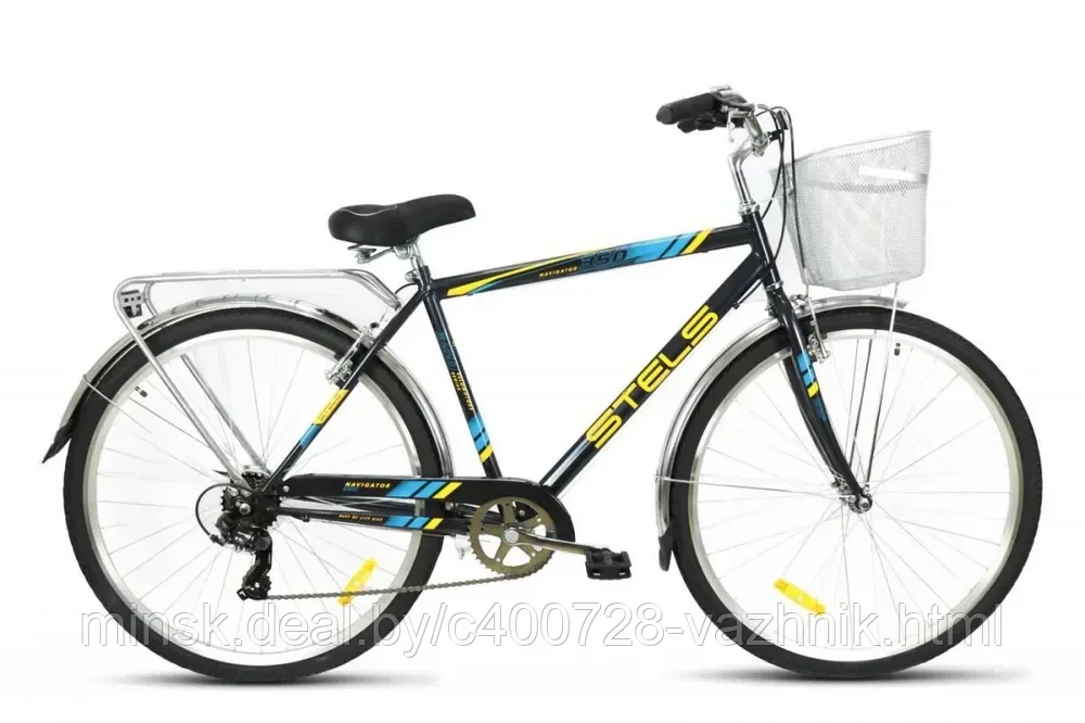 Велосипед Stels Navigator 350 Gent 28 Z010 2020 (черный) - фото 1 - id-p177171947