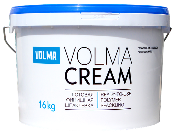 Шпатлевка Волма-Cream финишная полимерная, готовая к применению 16кг, фото 2