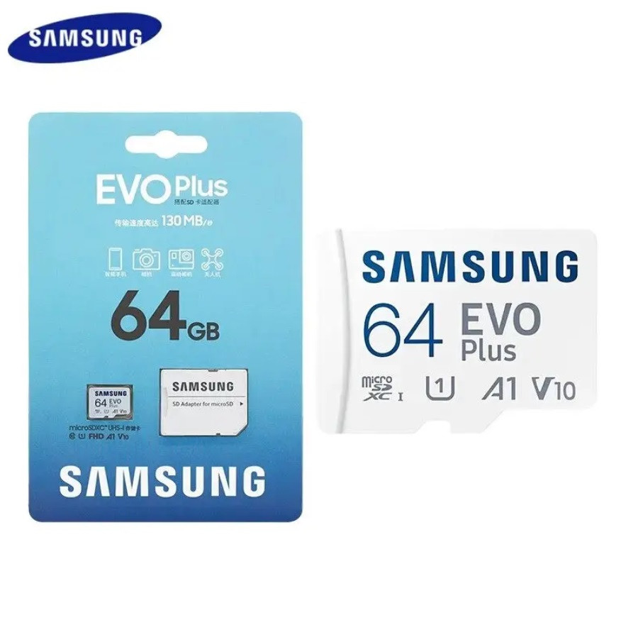 Карта памяти MicroSDHC 64GB Samsung Class10 EVO Plus U1,130 MB/s - фото 1 - id-p208794514